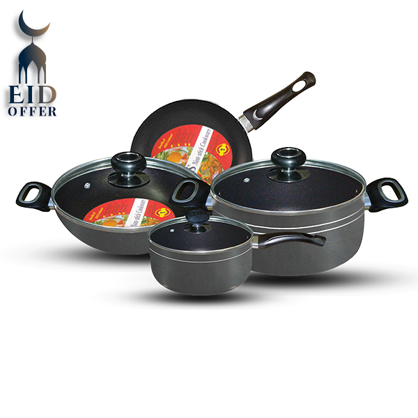H&S 7 Pcs Non-Stick Cookware Gift Set KM1