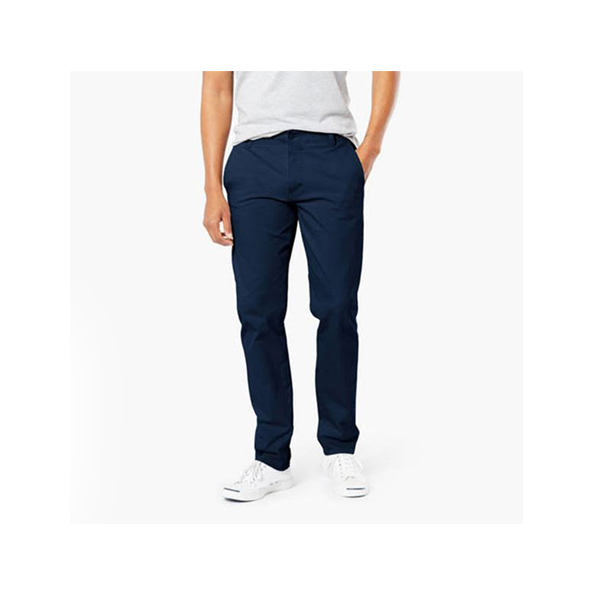 Slim-Fit Chino Gabardine Pants - Royal Blue  bw-3099