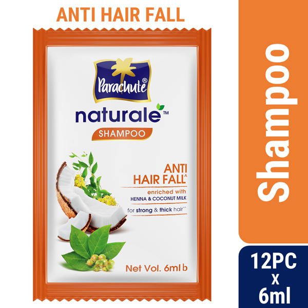 Parachute Natural Anti Hair Fall Shampoo (6ml X 12 pcs)