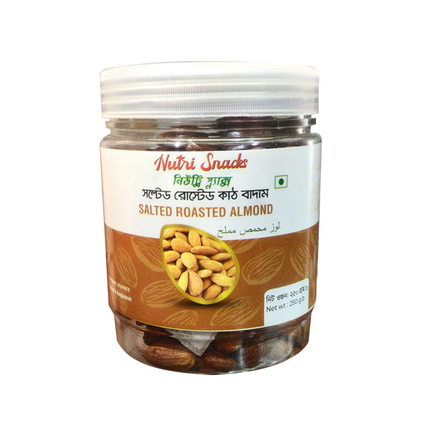 Nutri Snacks Salted Roasted Almond 250g NSS-RA