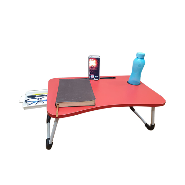 Portable Folding Laptop Stand Holder Desk (Red Color) PFLSHD-RC