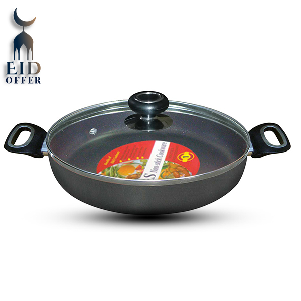 H&S 26 CM Non-Stick Multi  Pan with Glass Lid HS8