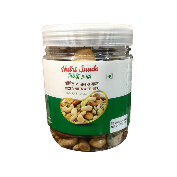 Nutri Snacks Mixed Nuts & Fruits 250g NSM-N&F