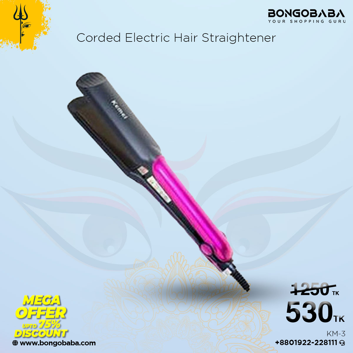 Kemei statener-420 KM-3