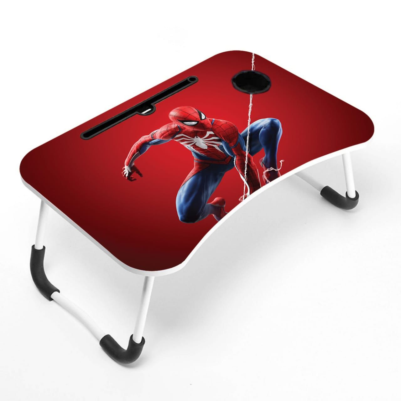 Portable Folding Laptop Stand Holder Desk (Animation Spider-Man Red)PFLSHD-ASMR-07