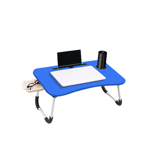 Portable Folding Laptop Stand Holder Desk (Blue Color) PFLSHD-BC