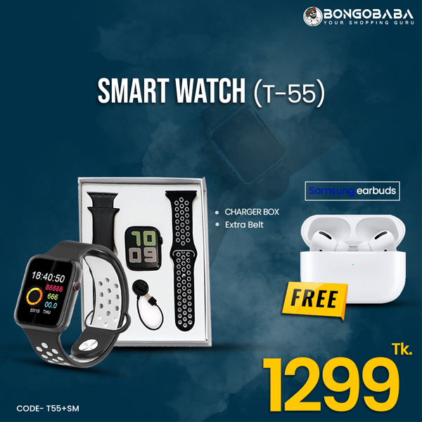 T55 Smart Watch with FREE earbuds  (Samsung) T55+SM