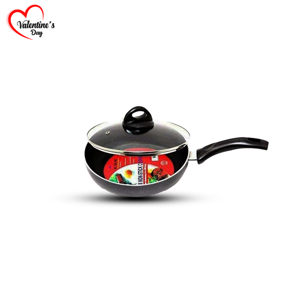 28cm Kiam Non-Stick Fry Pan- Silver and Black BR16