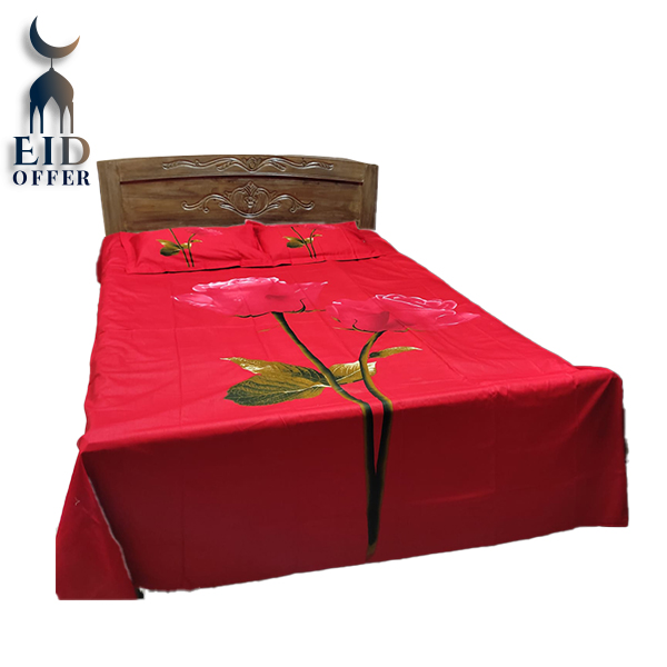 King Size Cotton Bed Sheet 3 pcs Set ASB10