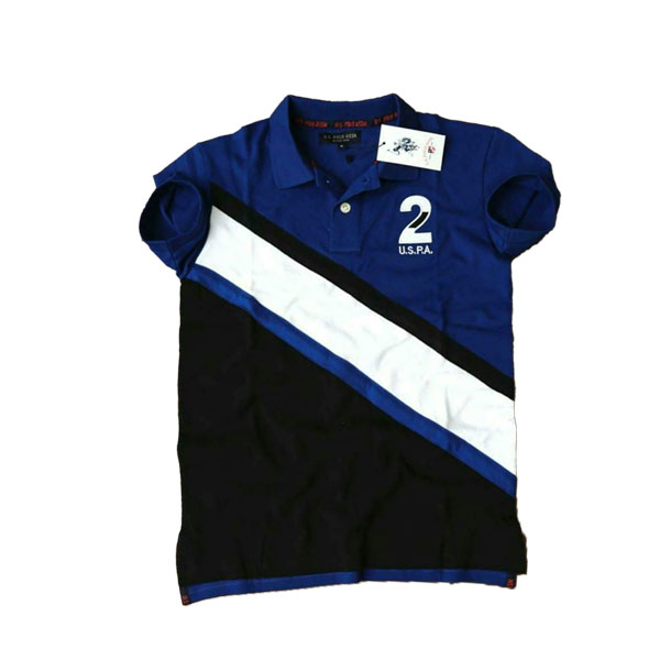Stylist Premium Half Polo shirt For Men (Blue& Black ) ATI TS-128
