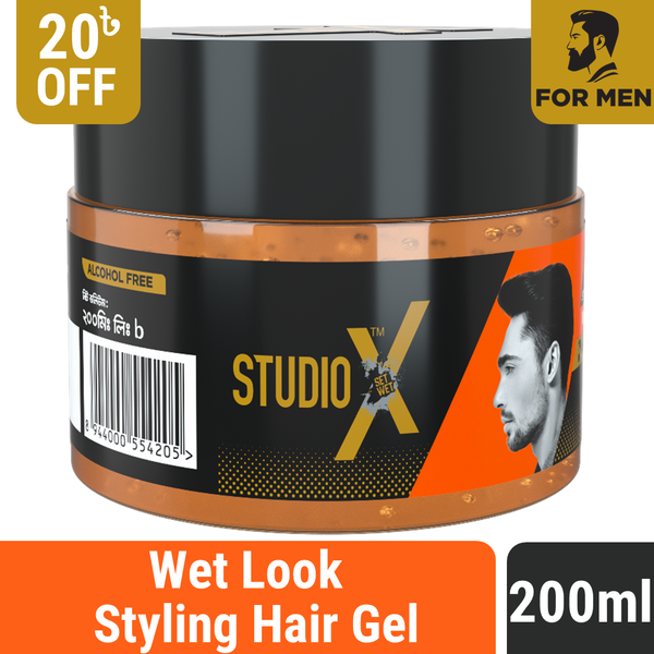 Studio X Wet Look Hair Gel 200ml