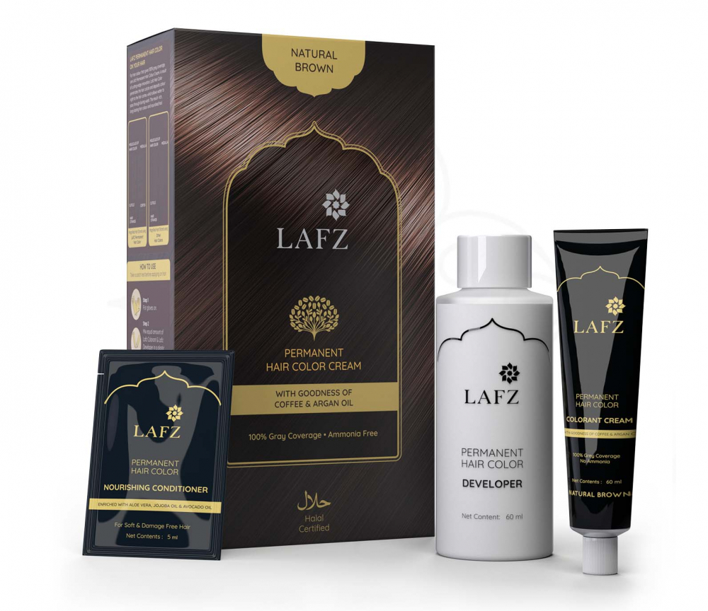 lafz Permanent Hair Color Cream - Natural Brown LIP-115
