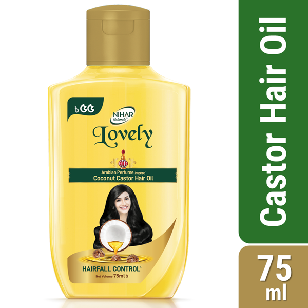 Nihar Lovely Coconut Castor Hair Oil 75ml