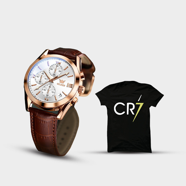 Classic Watch With T-shirt Free O2872WH