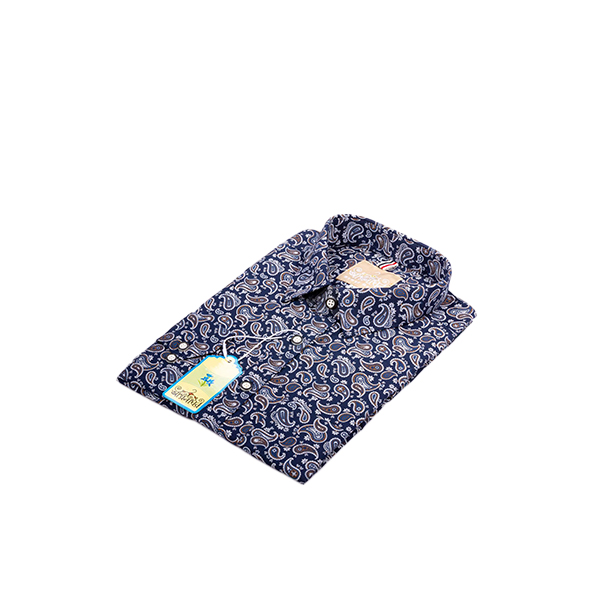Casual Full Sleeve Cotton Shirt (Navy Blue print Shirt) NB-PS