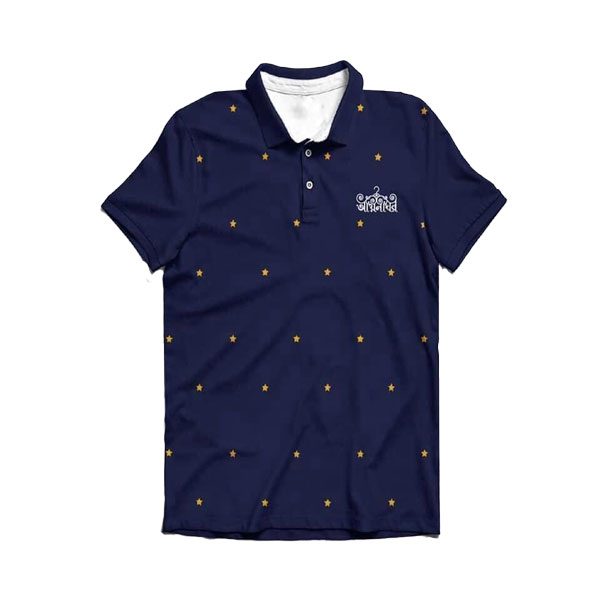 Cotton Polo Short Sleeve T-Shirt for Men (Navy Blue) CPSM-NB-05