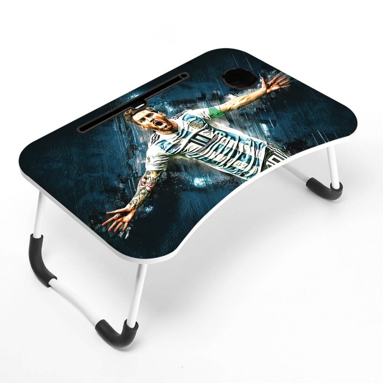 Portable Folding Laptop Stand Holder Desk (Animation - Lionel Messi 02) PFLSHD-ALM02-10