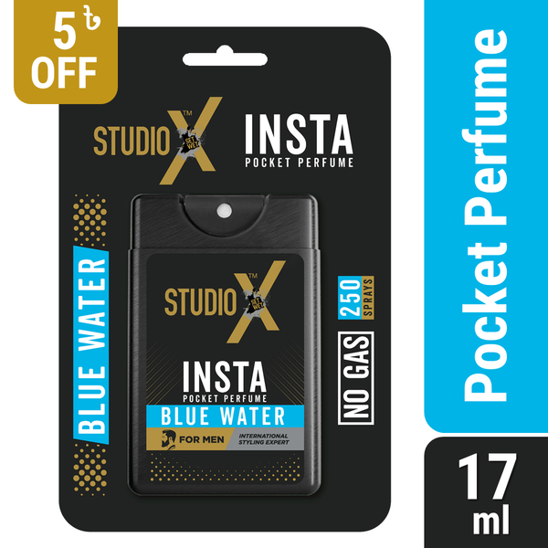 Studio X Insta Pocket Perfume Combo Pack Blue Water & Woody (17ml x 2)