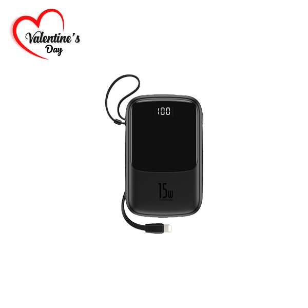 Baseus Qpow Digital Display 3A Power Bank 10000mAh with Lightning cable 15w RM12