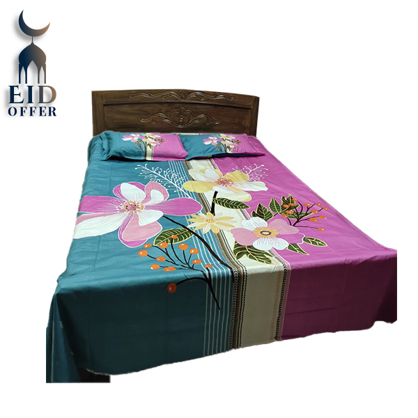 King Size Cotton Bed Sheet 3 pcs Set  ASB4