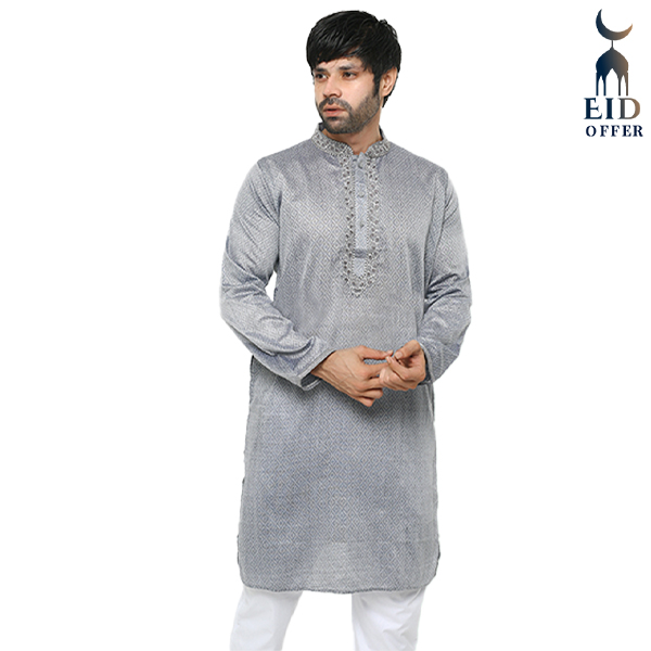 Special Cotton Panjabi for Men Silver NZ 13529