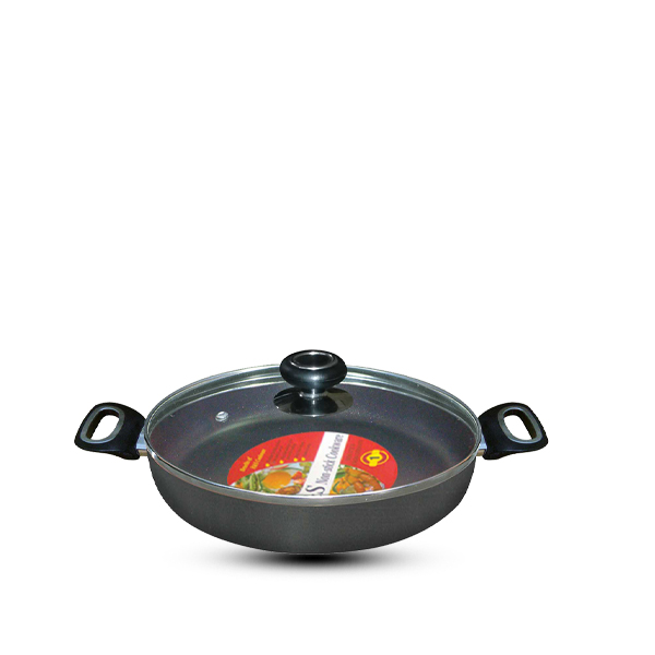 H&S 24 CM Non-Stick Multi  Pan with Glass Lid HS7