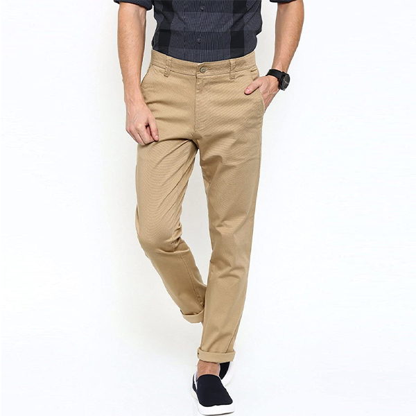 Slim-Fit Chino Gabardine Pants - Khaki NZ-3097