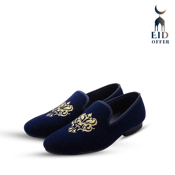 Velvet Loafer Blue Color RLF02