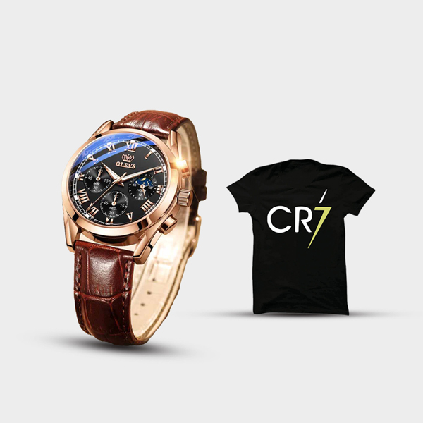 Classic Watch With T-shirt Free O2872GB